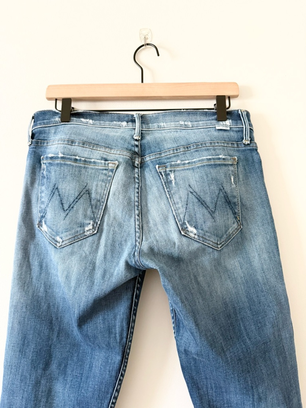 Mother The Drop Out Raw Hem Straight Jeans in Tequila Truth Size 28 - Picture 4 of 8